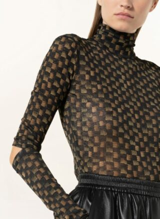 Nanushka Larson Rollkragenshirt Damen, Schwarz