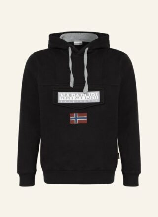 Napapijri Burgee Hoodie Herren, Schwarz