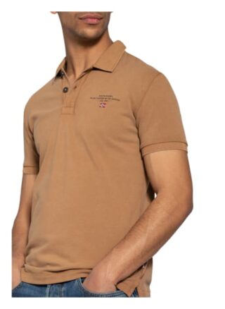 Napapijri Elbas Piqué-Poloshirt Herren, Beige