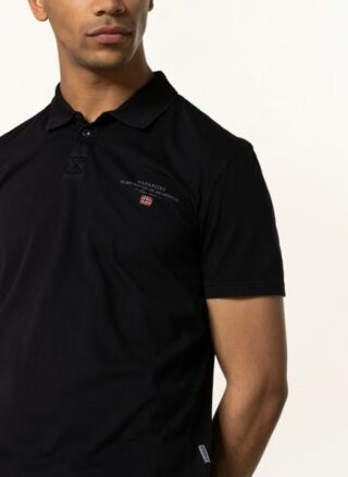Napapijri Elli 1 Poloshirt Herren, Schwarz