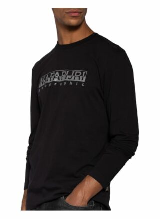 Napapijri Serber Longsleeve Herren, Schwarz