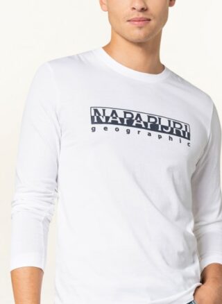 Napapijri Serber Longsleeve Herren, Weiß
