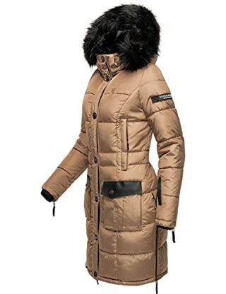 Navahoo Sinja Steppmantel Parka Steppmantel Damen, Grau