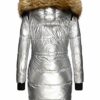 Navahoo Steppmantel Damen, Silber