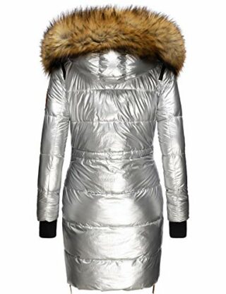 Navahoo Steppmantel Damen, Silber
