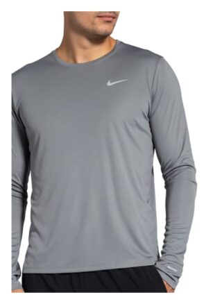 Nike Dri-Fit Miler Longsleeve Herren, Grau