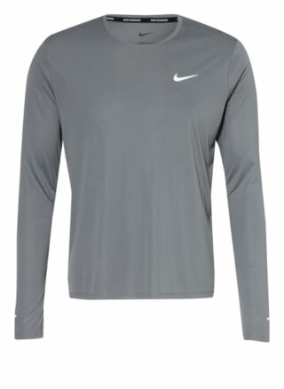 Nike Dri-Fit Miler Longsleeve Herren, Grau