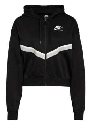 Nike Heritage Strickjacke Damen, Schwarz