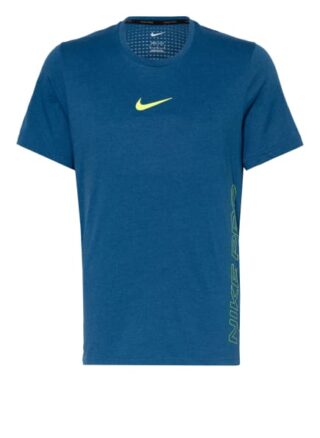 Nike Pro Dri-Fit Burnout T-Shirt Herren, Blau