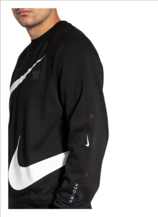 Nike Sportswear Swoosh Sweatshirt Herren, Schwarz