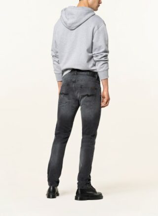 Nudie Jeans Grim Tim Slim Fit Jeans Herren, Schwarz