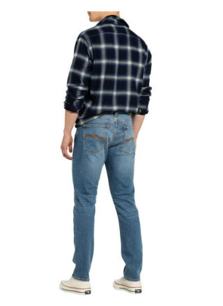 Nudie Jeans Lean Dean Tapered Jeans Herren, Blau