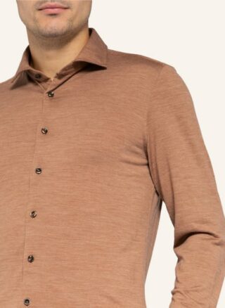 OLYMP SIGNATURE Soft Business Jerseyhemd Herren, Braun