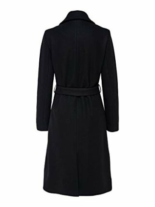 ONLY ONLGINA Wool WRAP Wollmantel Damen, Schwarz