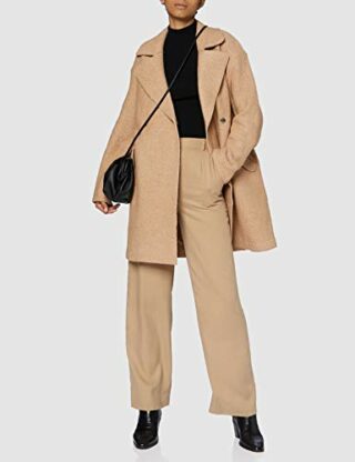 OPUS Halba Wollmantel Damen, Braun