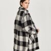 OPUS Halilo Wollmantel Damen, Schwarz