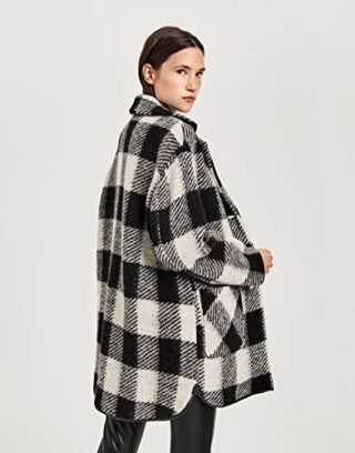 OPUS Halilo Wollmantel Damen, Schwarz
