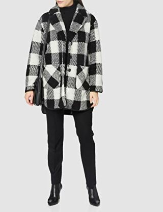 OPUS Halilo Wollmantel Damen, Schwarz