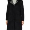 Oakwood 62178 Wollmantel Damen, Schwarz