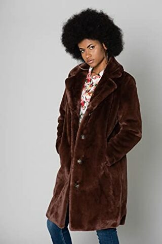 Oakwood Cyber Fellmantel Damen, Braun