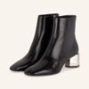 Off-White Biker Boots Damen, Schwarz