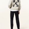 Off-White Bubble Arrow Oversized-Hoodie Herren, Beige