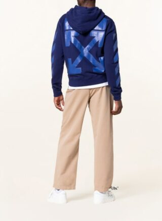 Off-White Hoodie Herren, Blau