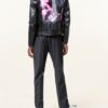 Off-White Lederjacke Herren, Schwarz