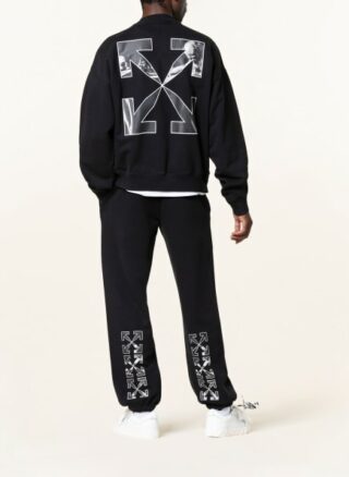 Off-White Oversized-Sweatshirt Herren, Schwarz