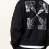 Off-White Oversized-Sweatshirt Herren, Schwarz