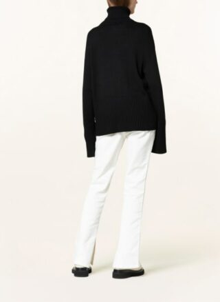 Off-White Rollkragenpullover Damen, Schwarz