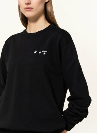 Off-White Sweatshirt Damen, Schwarz