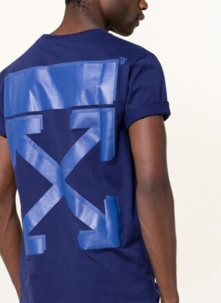 Off-White T-Shirt Herren, Blau