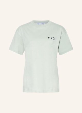 Off-White T-Shirt Damen, Grün