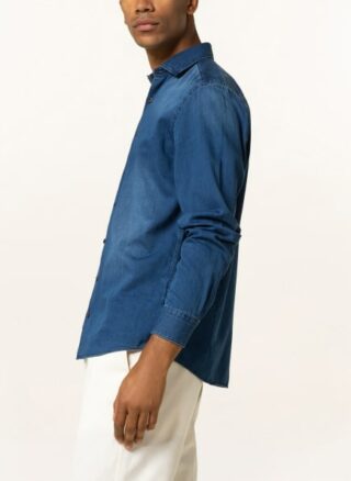 Olymp Jeanshemd Herren, Blau