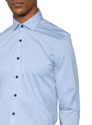 Olymp Level Five 24/7 Jerseyhemd Herren, Blau