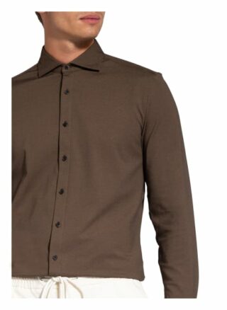Olymp Level Five 24/7 Jerseyhemd Herren, Braun