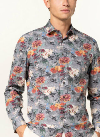 Olymp Level Five Casual-Hemd Herren, Grau