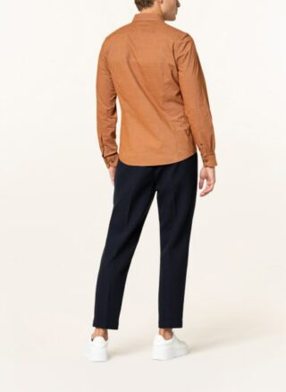 Olymp Level Five Smart Casual Cordhemd Herren, Braun