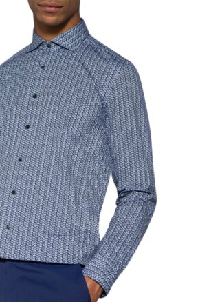 Olymp Luxor 24/7 Jerseyhemd Herren, Blau