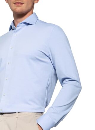 Olymp Luxor 24/7 Jerseyhemd Herren, Blau