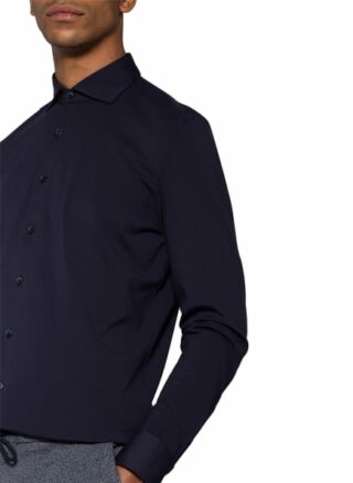 Olymp Luxor 24/7 Jerseyhemd Herren, Blau
