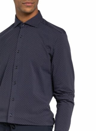 Olymp Luxor 24/7 Jerseyhemd Herren, Blau