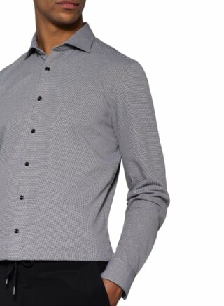 Olymp No. Six 24/7 Jerseyhemd Herren, Schwarz