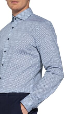 Olymp No. Six Business-Hemd Herren, Blau