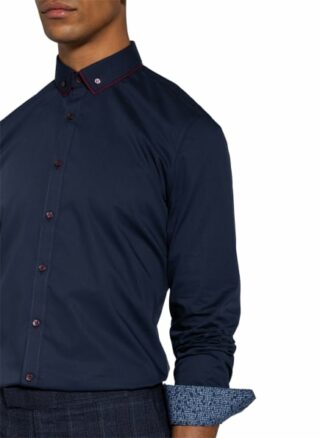 Olymp No. Six Business-Hemd Herren, Blau