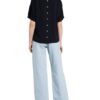 Opus Sasti Blusenshirt Damen, Blau