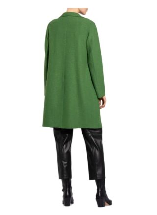 Oui Bouclé-Mantel Damen, Grün