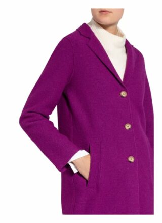 Oui Bouclé-Mantel Damen, Lila