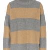 Oui Cashmere-Pullover Damen, Grau